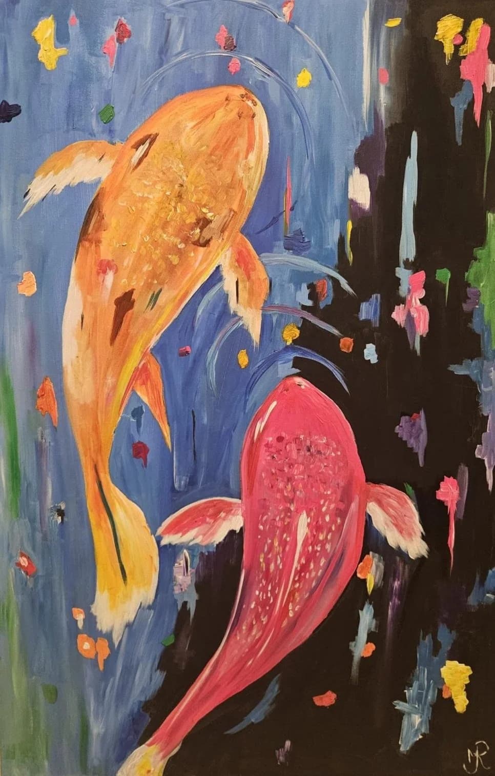 Colorful koi by Michele Rama