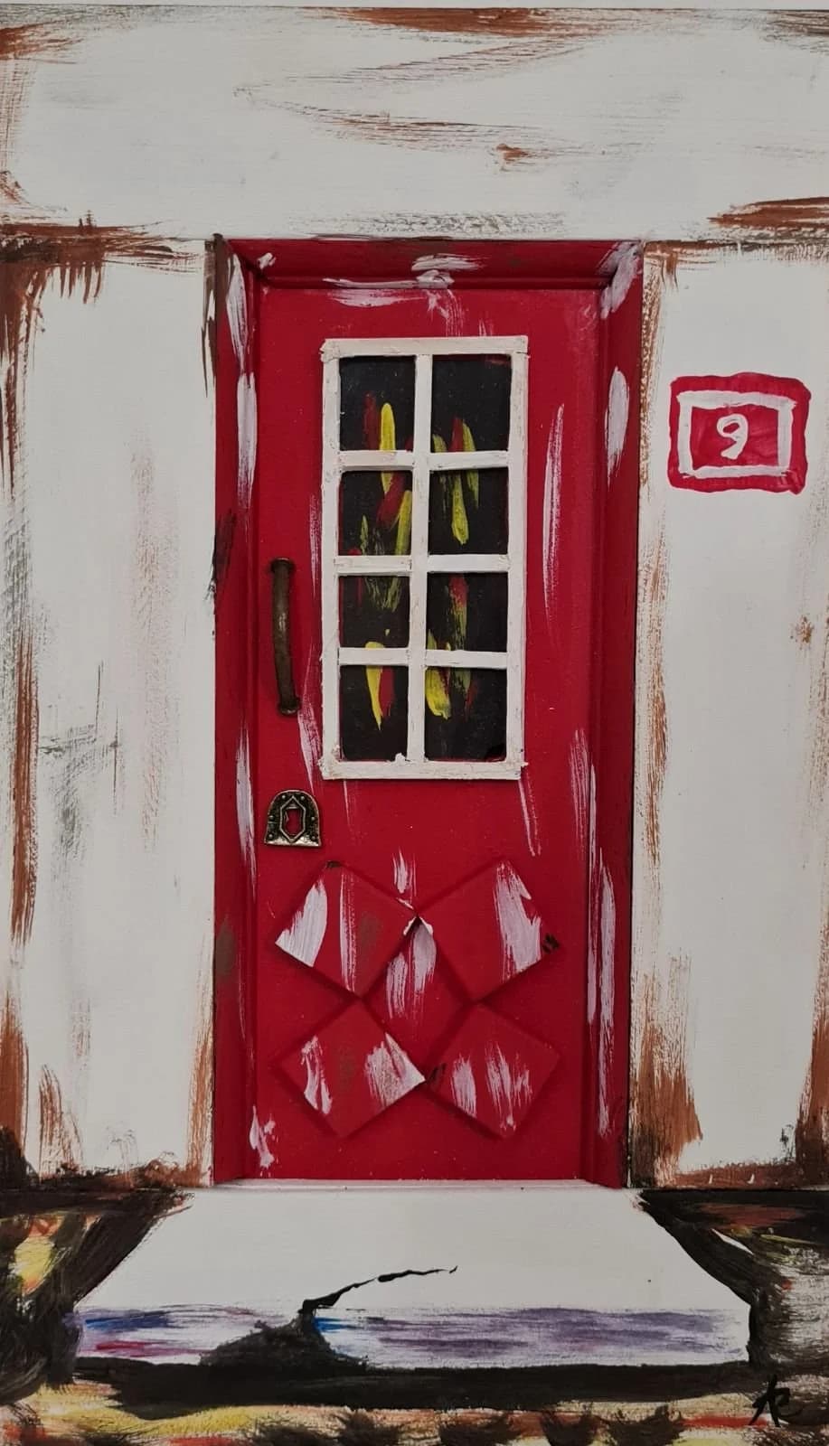 Number 9 Red by Artur Rama